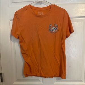 Benny & Belle Women's Orange Tee Size M